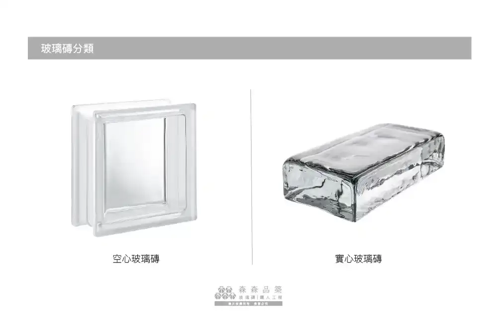 空心玻璃磚 | 實心玻璃磚 | 玻璃磚大小事-隨著製造技術不斷的改進，玻璃磚又可分為傳統的「空心玻璃磚」與新世代「實心玻璃磚」