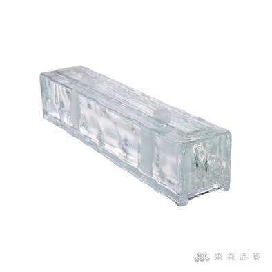 水波光2405實心鑽孔玻璃磚-透明