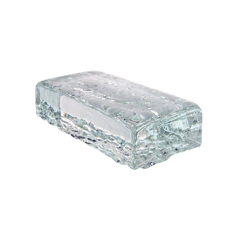 實心玻璃磚 - 單面冰鑽光2010(透明磚)-森森品築