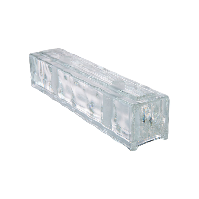 玻實心璃磚 - 水波光鑽孔磚2405(透明磚)-森森品築