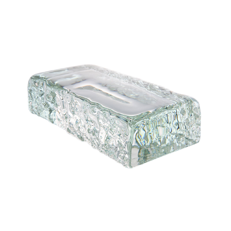 實心玻璃磚-雙側面冰鑽光2010(透明磚)-森森品築