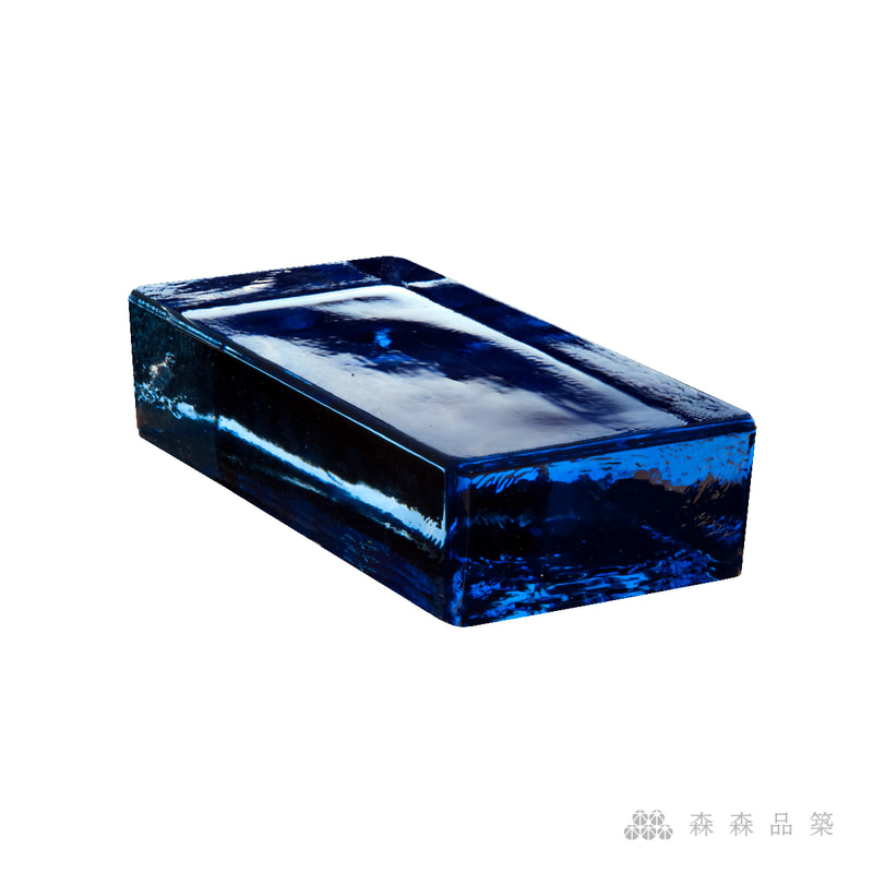 森森品築玻璃磚晶透光2412-彩色-藍