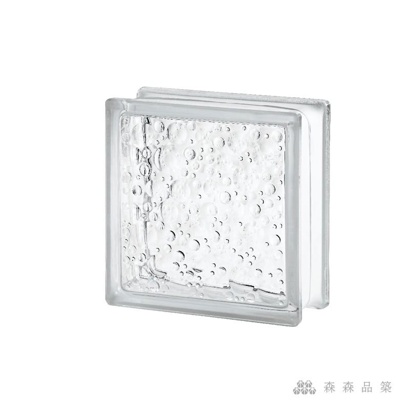 SEVES空心玻璃磚-內紋理花色-1908 (P) 泡泡紋空心玻璃磚