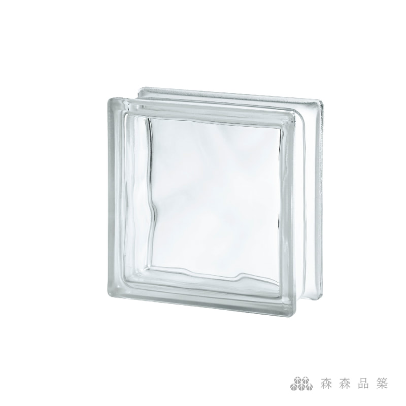 SEVES空心玻璃磚-內紋理花色-1908(W) 雲型紋空心玻璃磚