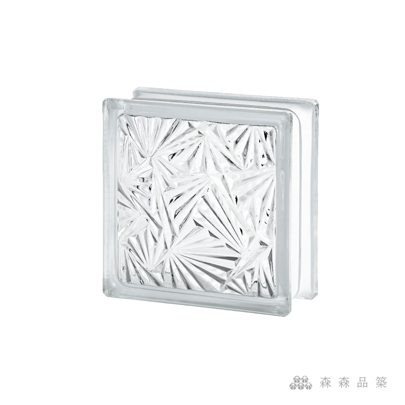 SEVES空心玻璃磚-內紋理花色-1908(Z) 鑽石紋空心玻璃磚